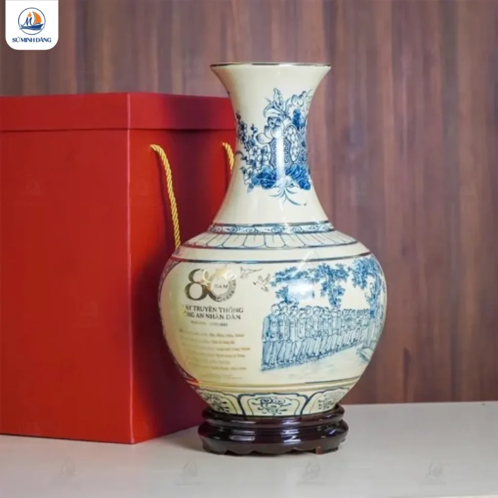 Bình gốm Phú Quý Hào Khí Công An