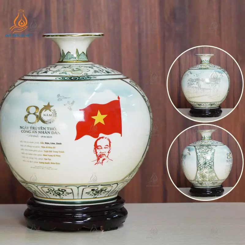 Bình hút lộc kỉ niệm ngày Truyền thống công an nhân dân