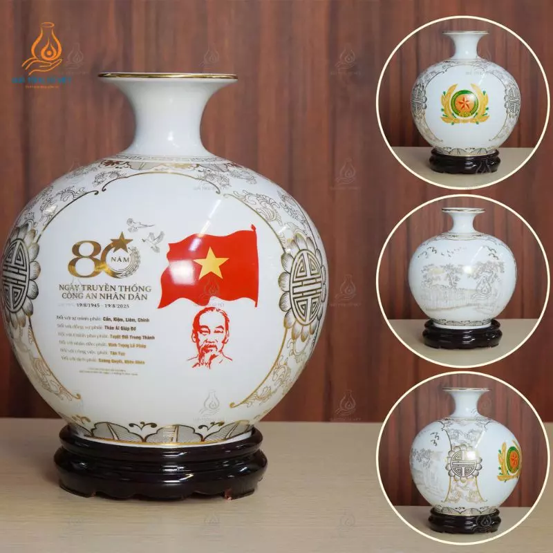 Bình hút lộc kỉ niệm ngày Truyền thống công an nhân dân