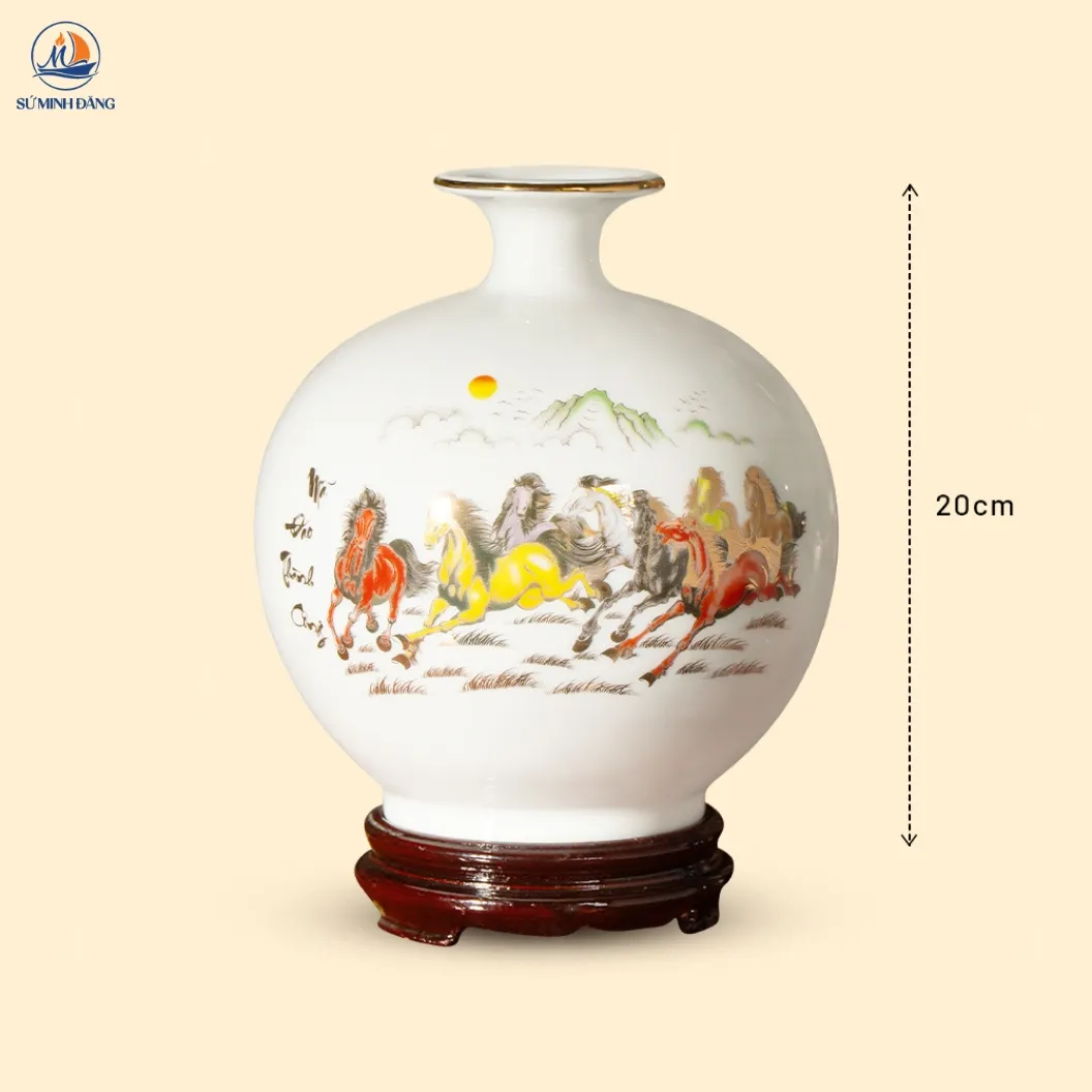 Bình tài lộc Mã đáo thành công