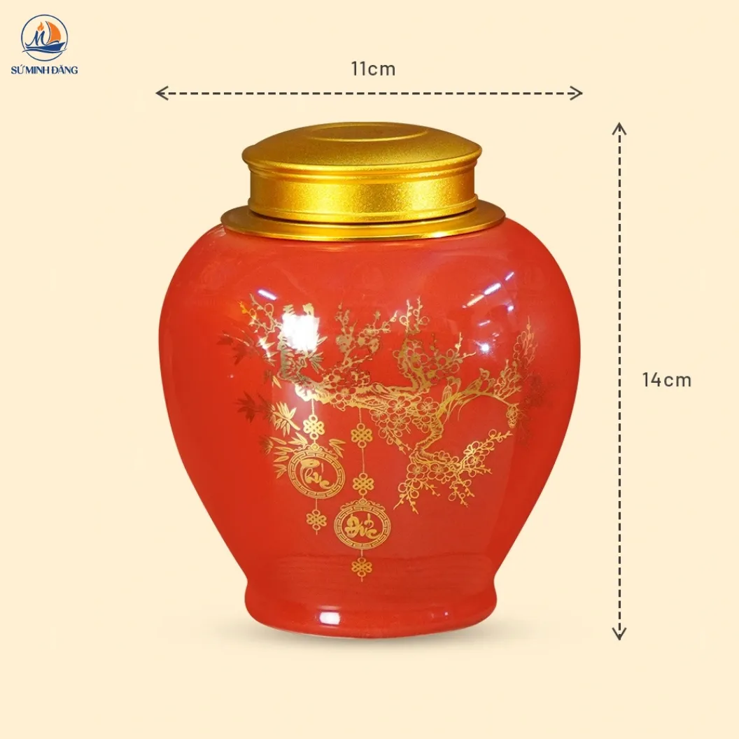 Hũ đựng trà Phúc Đức