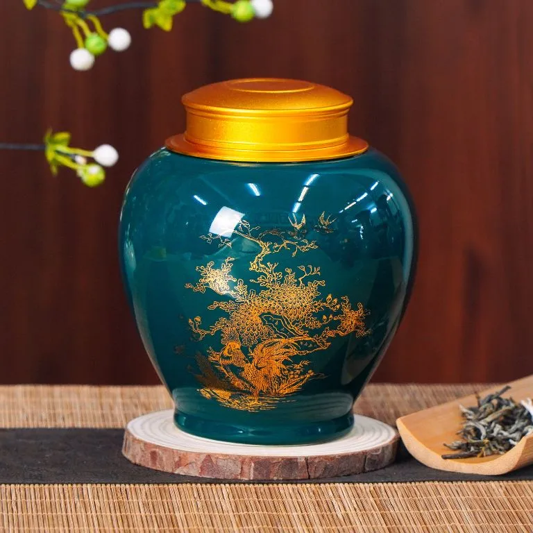Hũ đựng trà Cúc Kê