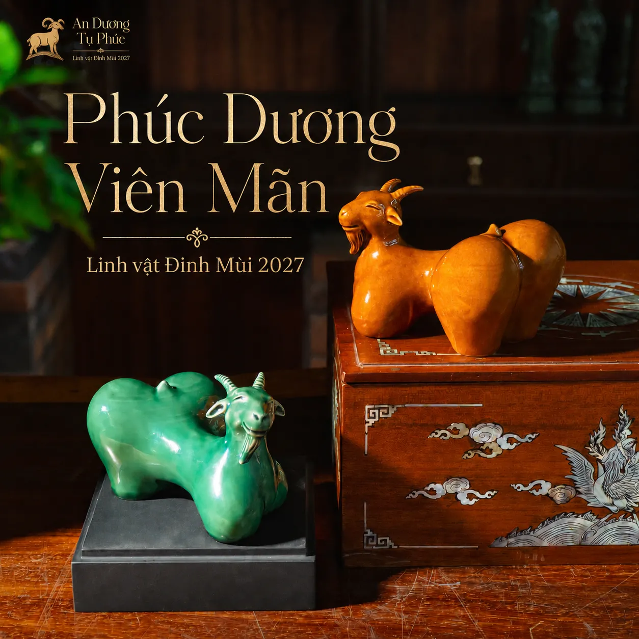 Tượng Dê Phúc Dương Viên Mãn – Linh Vật Đinh Mùi 2027