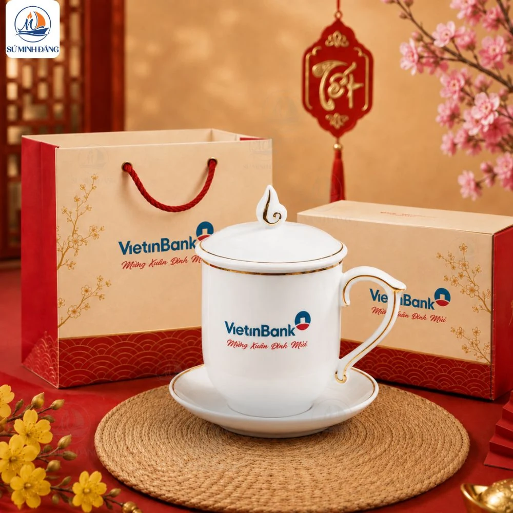 ly sứ in logo làm quà tặng