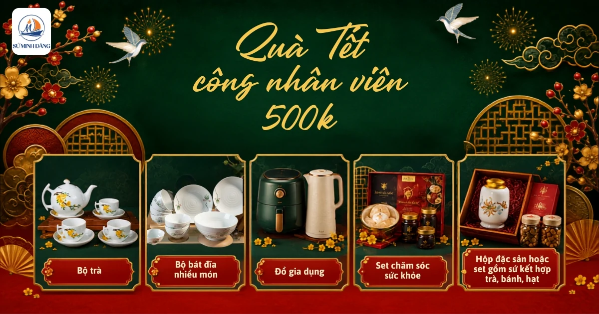 quà tết công nhân viên 500k (99 Quà Tết Công Nhân)