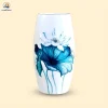 Bình hoa gốm Sen Xanh dáng bầu