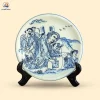 Đĩa kỉ niệm in hình Bác Hồ chỉ đạo Chiến dịch Biên giới 1950