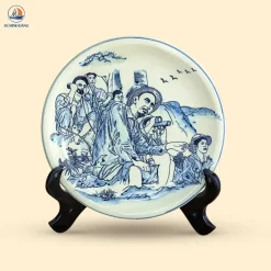 Đĩa kỉ niệm in hình Bác Hồ chỉ đạo Chiến dịch Biên giới 1950