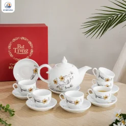 Bộ trà trắng Gió Đồng