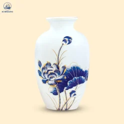 Bình gốm trắng Tiểu Lan Bình
