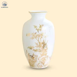 Bình gốm Trúc Vân Cát Tường