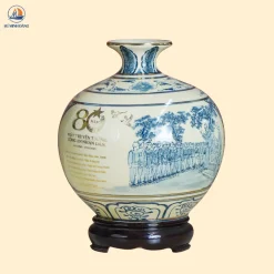 bình gốm Trường Cát kỉ niệm 80 năm ngày Truyền thống công an nhân dân