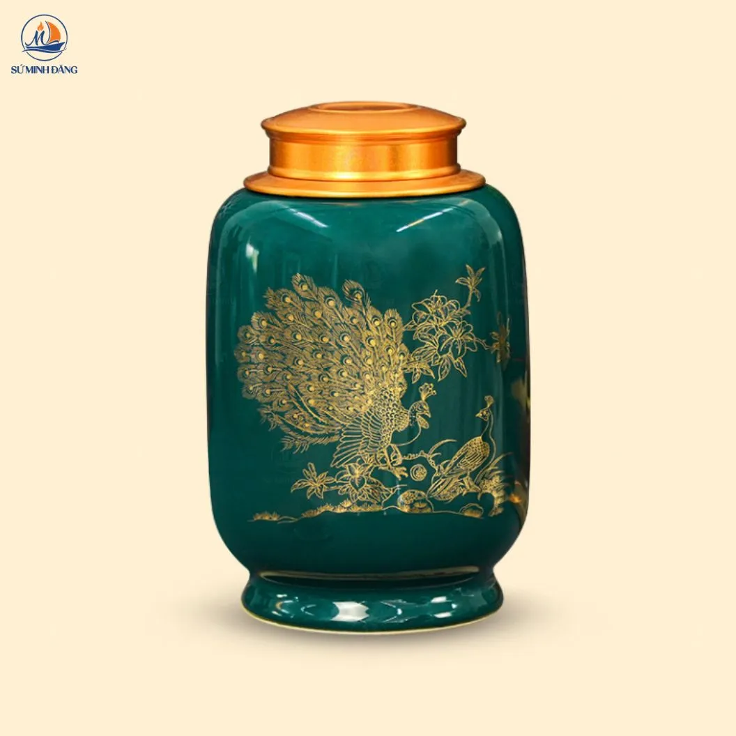 Hũ Trà Khổng Tước Chiêu Lộc - Ảnh 16