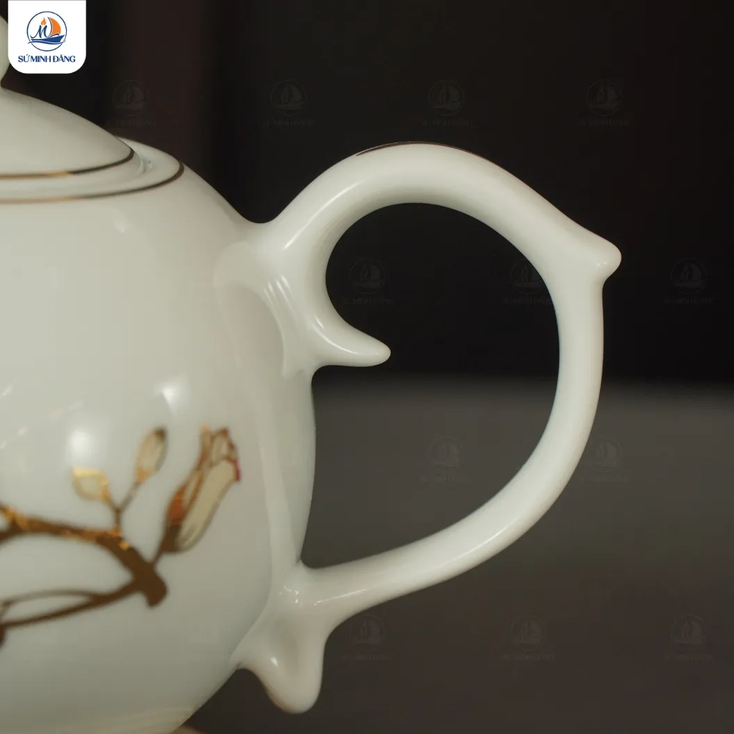 Bộ trà mộc lan dáng bưởi lửa