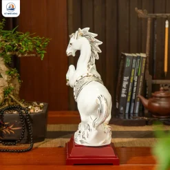 Tượng gốm Lộc Mã Tụ Tài kẻ vàng kim