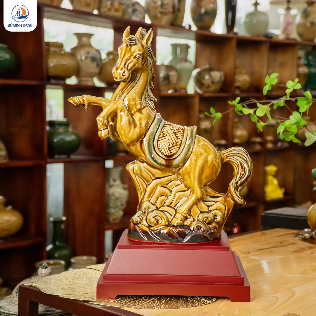 Tượng Gốm Lộc Mã Tụ Tài - Ảnh 6