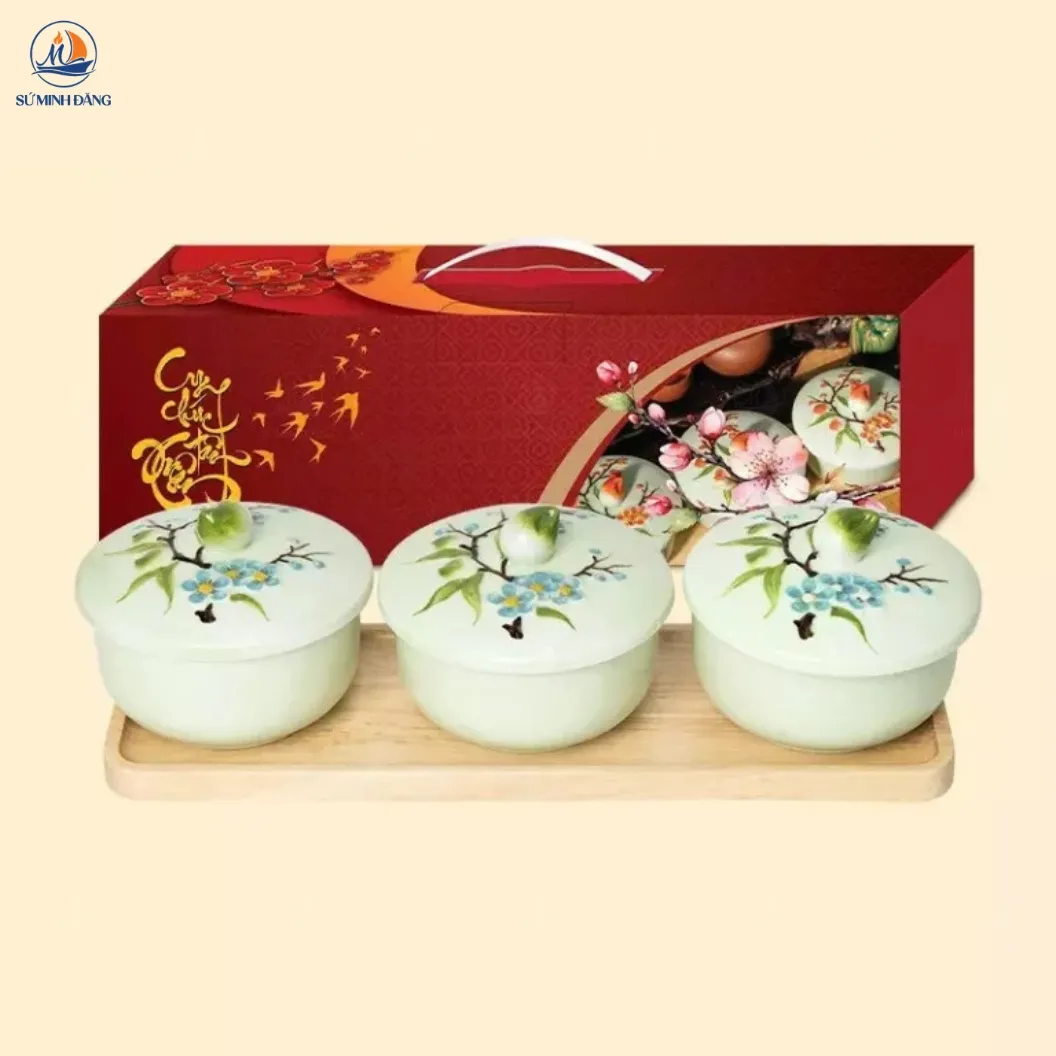 Hũ đựng mứt Phúc Đào
