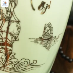 Bình hoa gốm Thuận Buồm Xuôi Gió