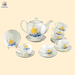 Bộ ấm chén Thuận Buồm Xuôi Gió dáng minh long