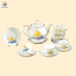 Bộ Ấm Chén Đài Các Thuận Buồm Xuôi Gió