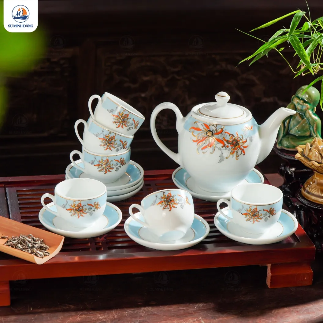 Bộ Trà Gốm Cúc Hoa - Ảnh 4