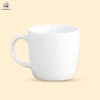 Ly sứ lùn Bát Tràng men trắng
