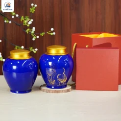 Lọ đựng chè Sen Hạc