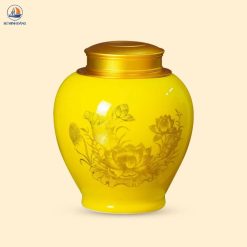 Hũ trà gốm Liên Hoa