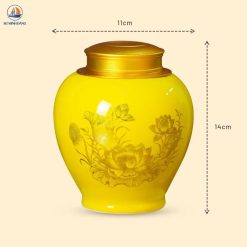 Hũ trà gốm Liên Hoa