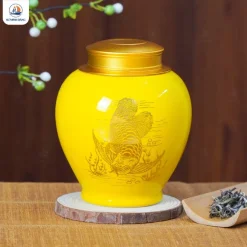 Hũ đựng trà Cá Rồng