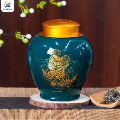 Hũ đựng trà Cá Rồng