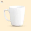 Ly sứ Bát Tràng men trắng dáng vuông vát
