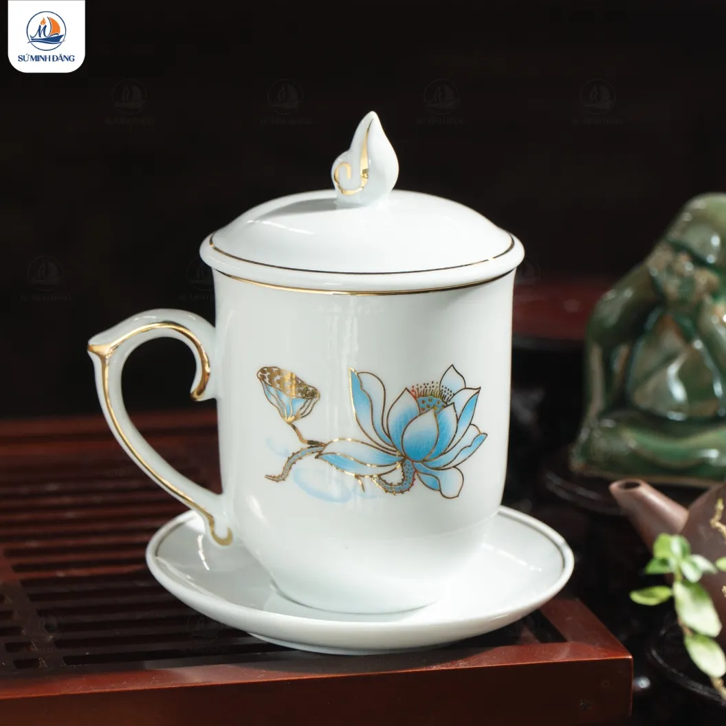 Cốc Sứ Sen Nước - Ảnh 7