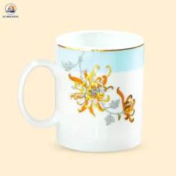 Ly sứ hoa cúc quai C