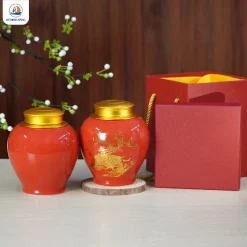 Hũ trà gốm Công Đào
