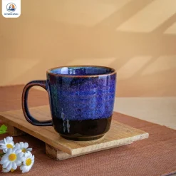 Cốc sứ hỏa biến dáng vuông vát