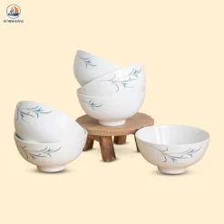 Bộ 6 bát cơm trắng Thanh Trúc