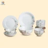 Bộ bát đĩa quà tặng hoa mộc lan 10 chi tiết