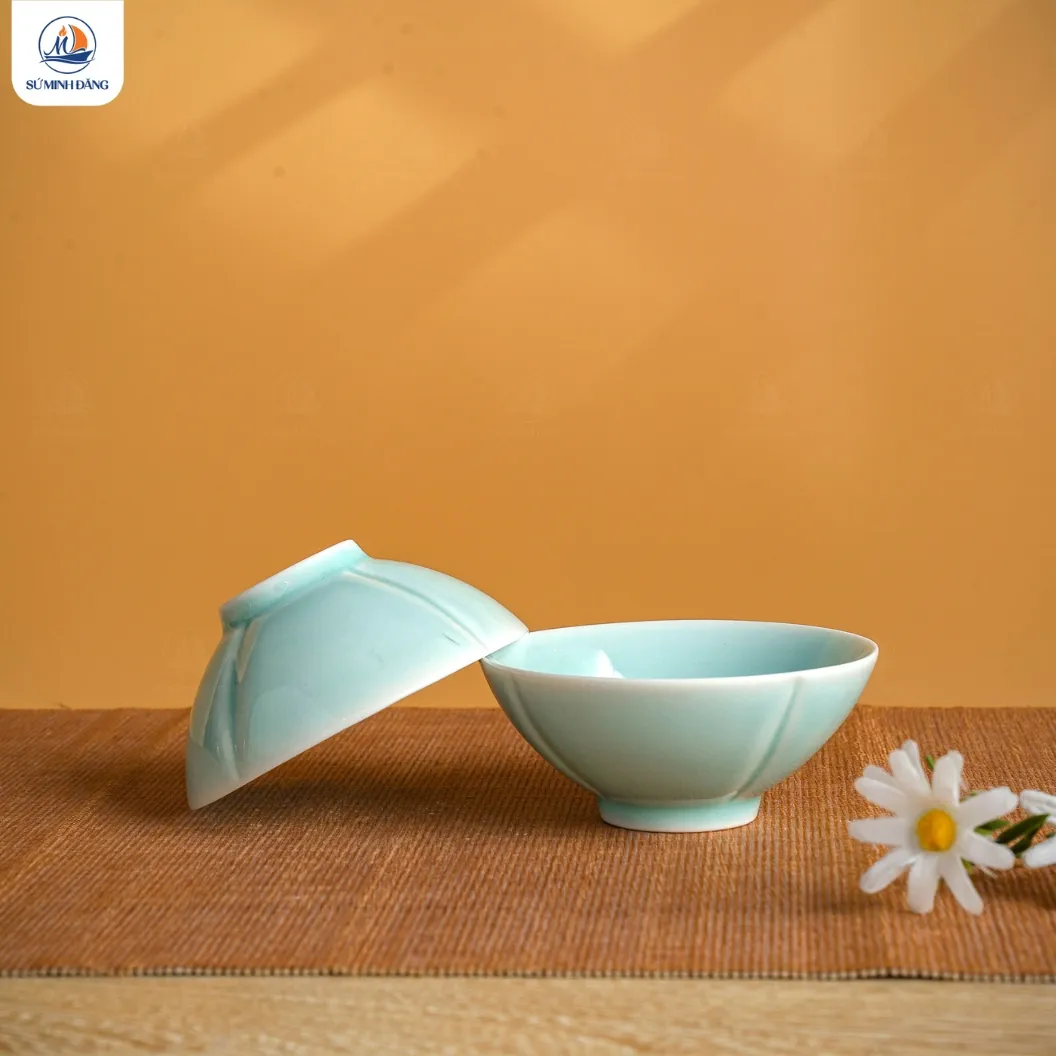 Bộ Bát Đĩa Quà Tặng Men Thiên Thanh - Ảnh 10