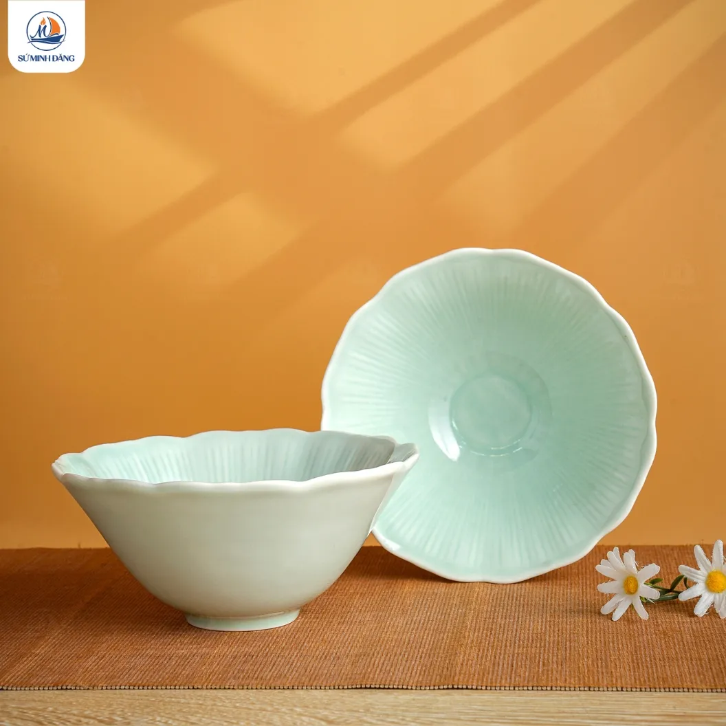 Bộ Bát Đĩa Quà Tặng Men Thiên Thanh - Ảnh 9