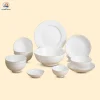 Bộ bát đĩa quà tặng kẻ vàng 12 chi tiết