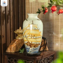 Bình gốm Thuận Buồm Xuôi Gió - 1