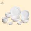 Bộ bát đĩa trắng quà tặng 12 chi tiết