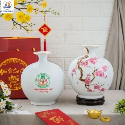Bình Hút Lộc Thanh Đào In Logo Quà Tết