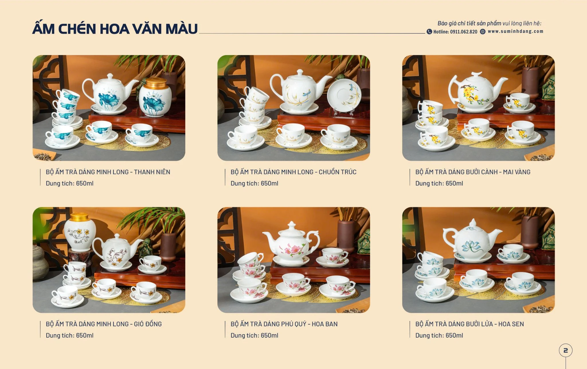 Ấm chén in logo cho doanh nghiệp làm quà tặng theo yêu cầu sang trọng, ý nghĩa