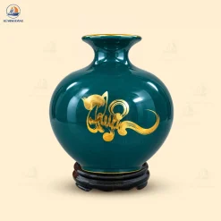 Bình Hút Lộc Men Lục Thuận Buồm Mini