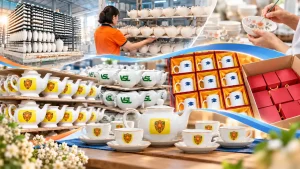 Quy trình sản xuất gốm sứ quà tặng theo yêu cầu